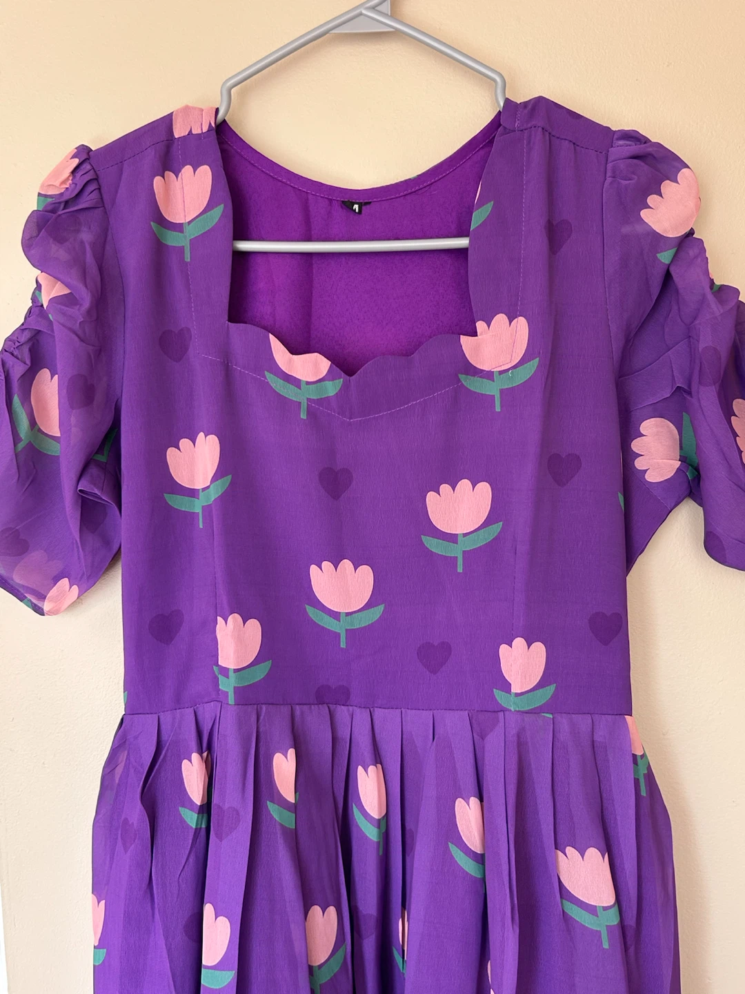 Purple Tulip Print Dress - photo 5