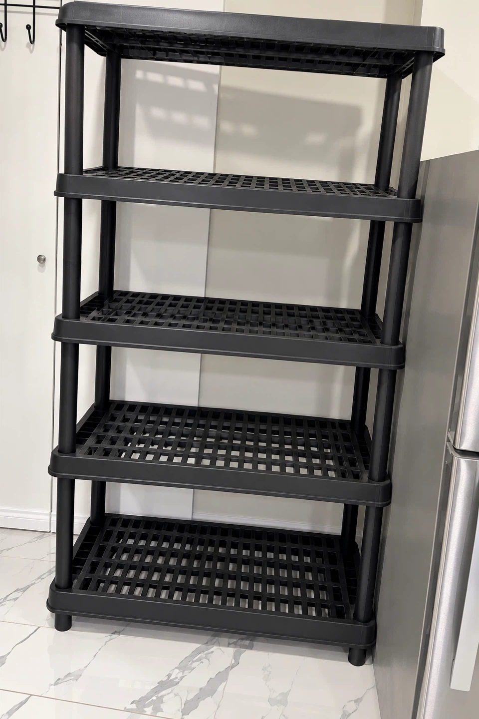Moving Sale – 5-Tier Black Storage Shelving Rack
