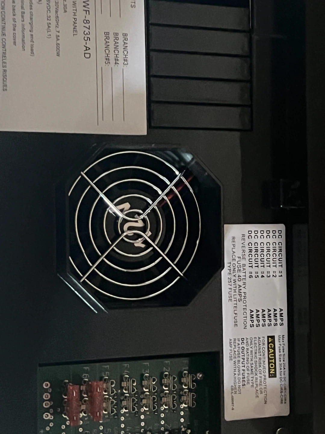 WFCO WF-8735-AD RV Power Converter - photo 4