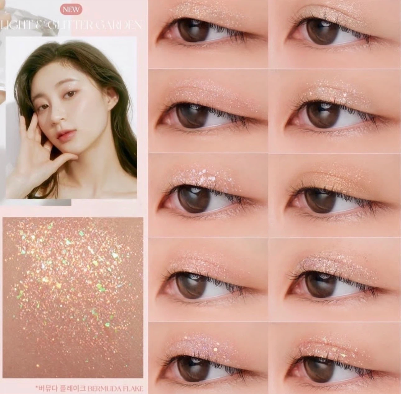rom&nd Light & Glitter Garden Eyeshadow Palette - photo 4