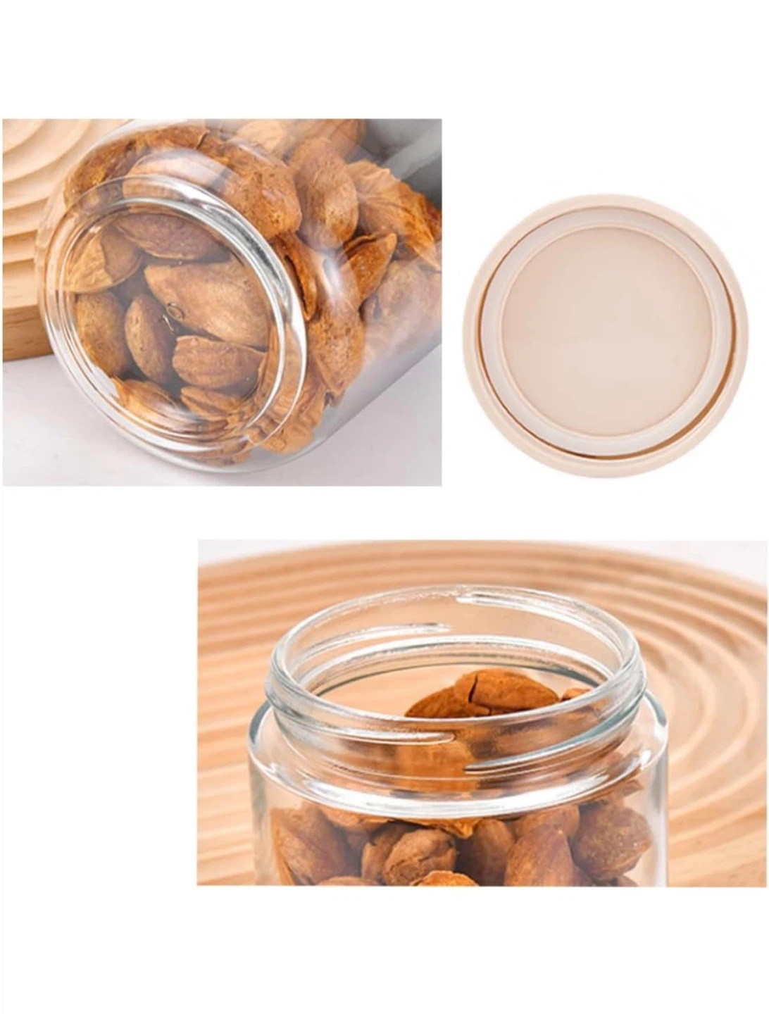 Glass Food Storage Jars with Coloured Lids - photo 3