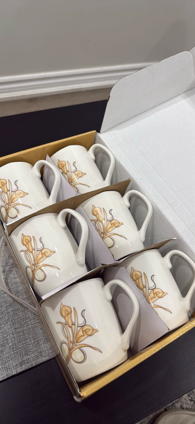 Moving Sale – Brand New Set of 6 Tea/Coffee Cups - photo 2