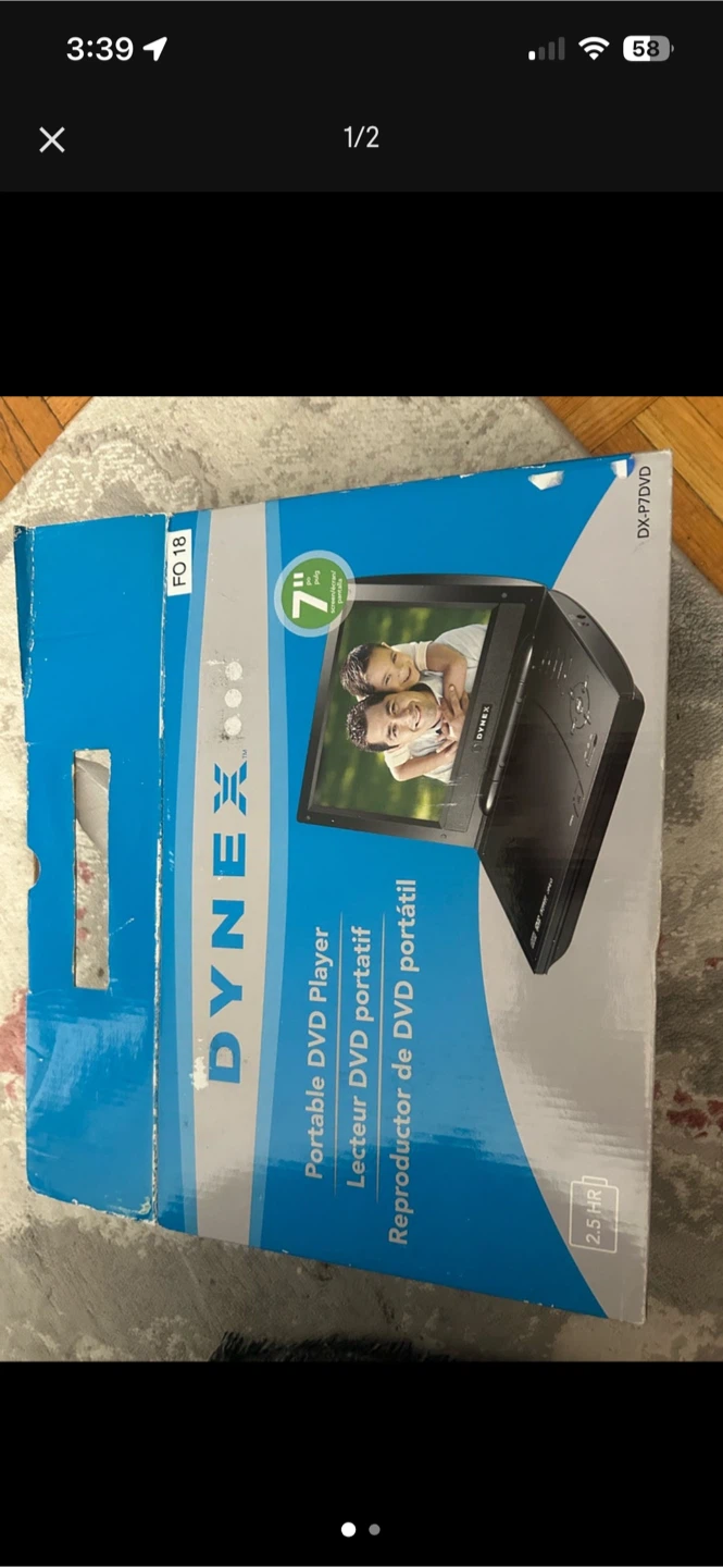Dynex 7-inch Portable DVD Player