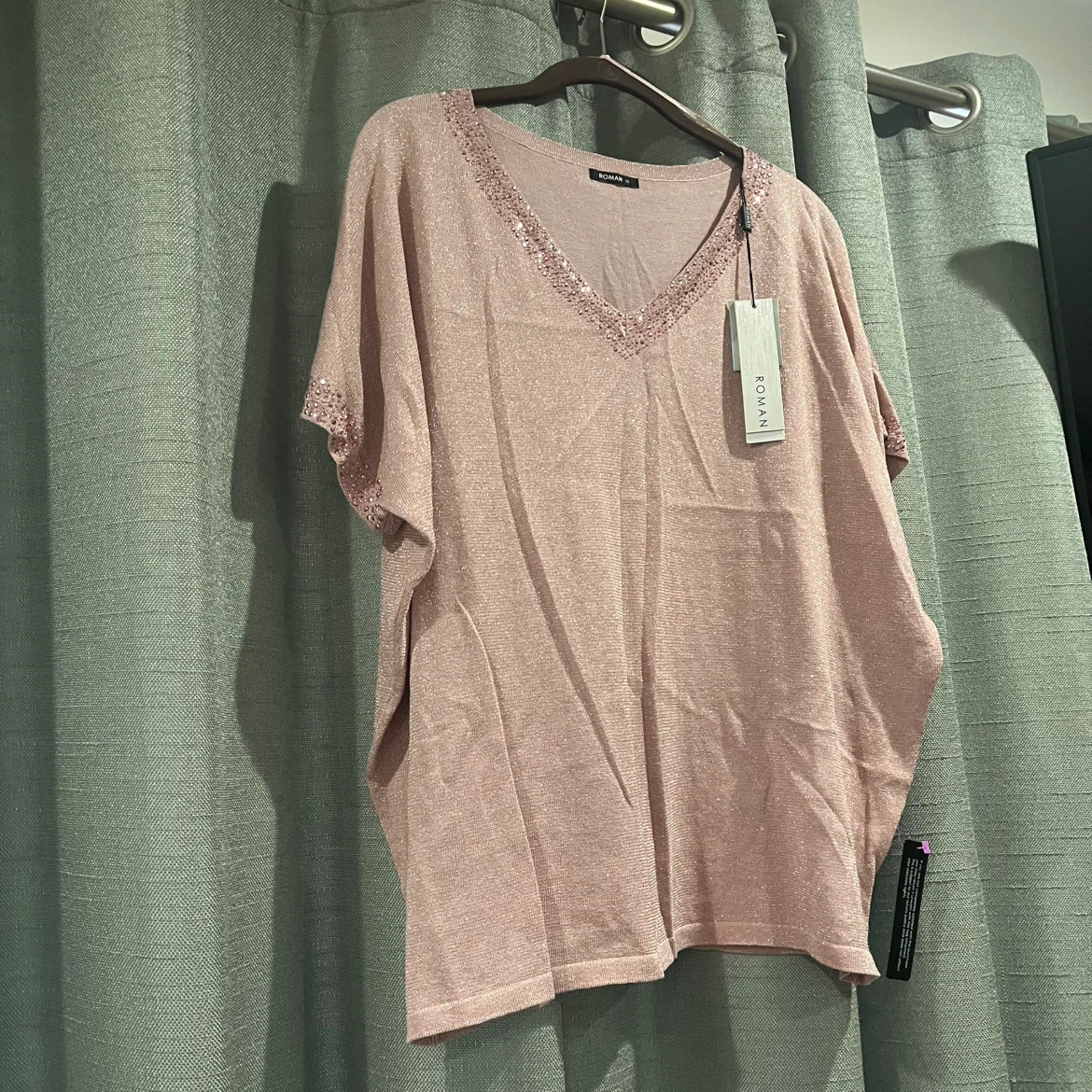 Roman Originals Pink Embellished Top