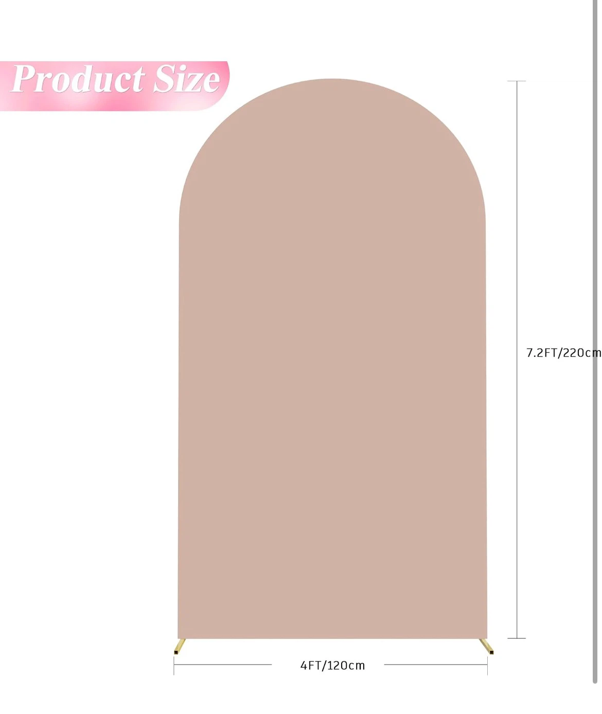 7.2 ft Arch Backdrop COVER ONLY