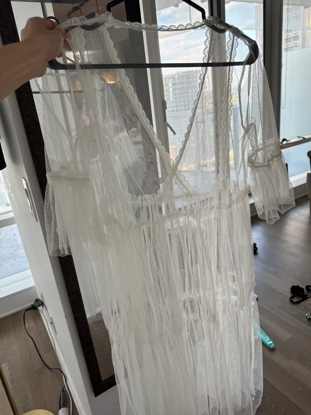 White Tulle Lace Dress - photo 2