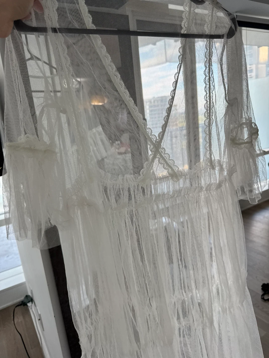 White Tulle Lace Dress - photo 3