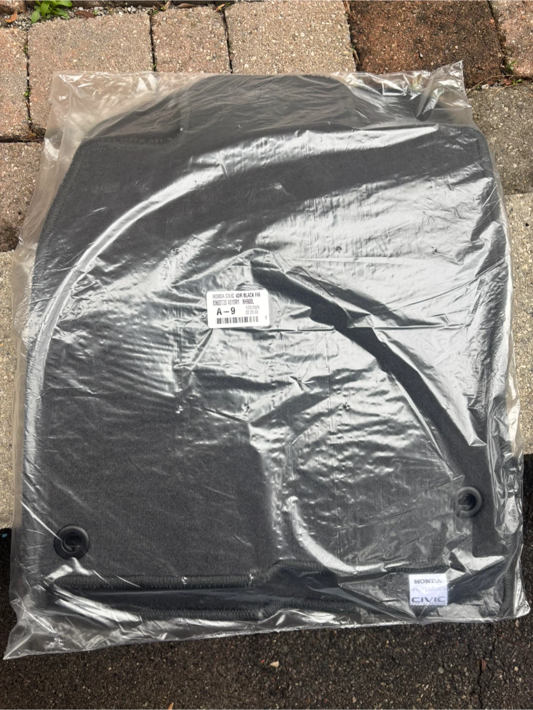 Honda Civic 4dr Black Floor Mats