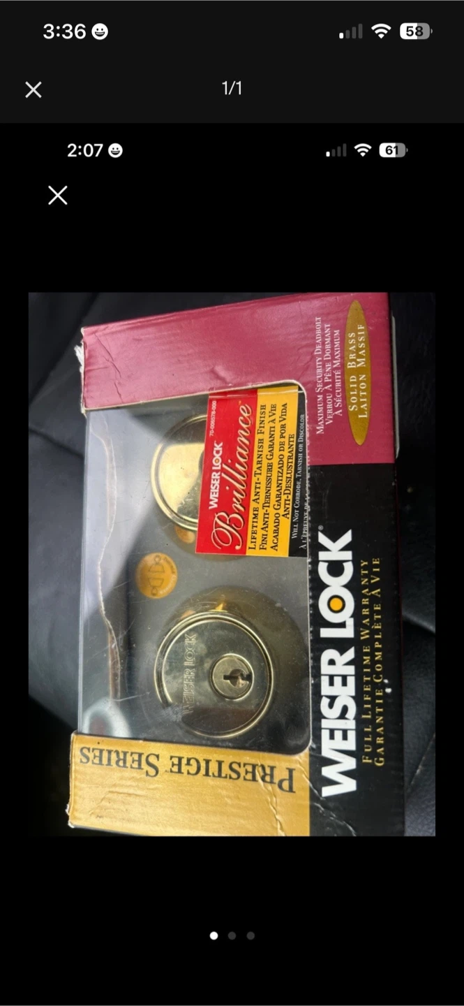 Weiser Lock Prestige Series Deadbolt