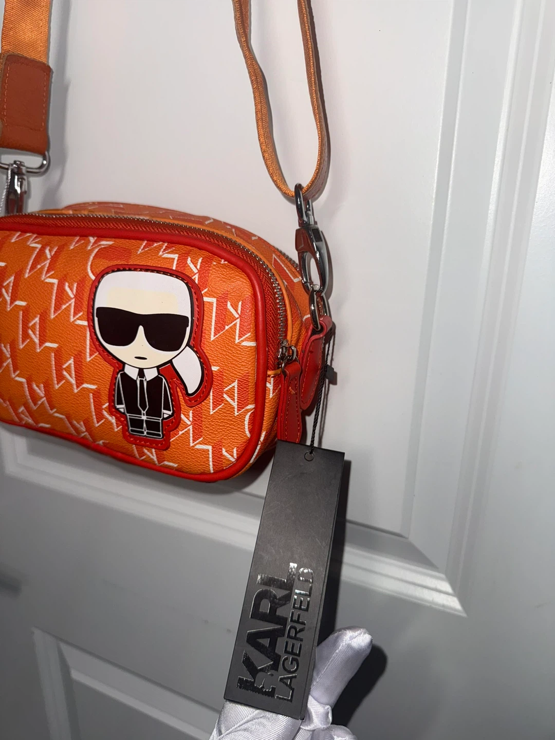 Karl Lagerfeld Fuscia pink satchel bag and Crossbody Bag - photo 5