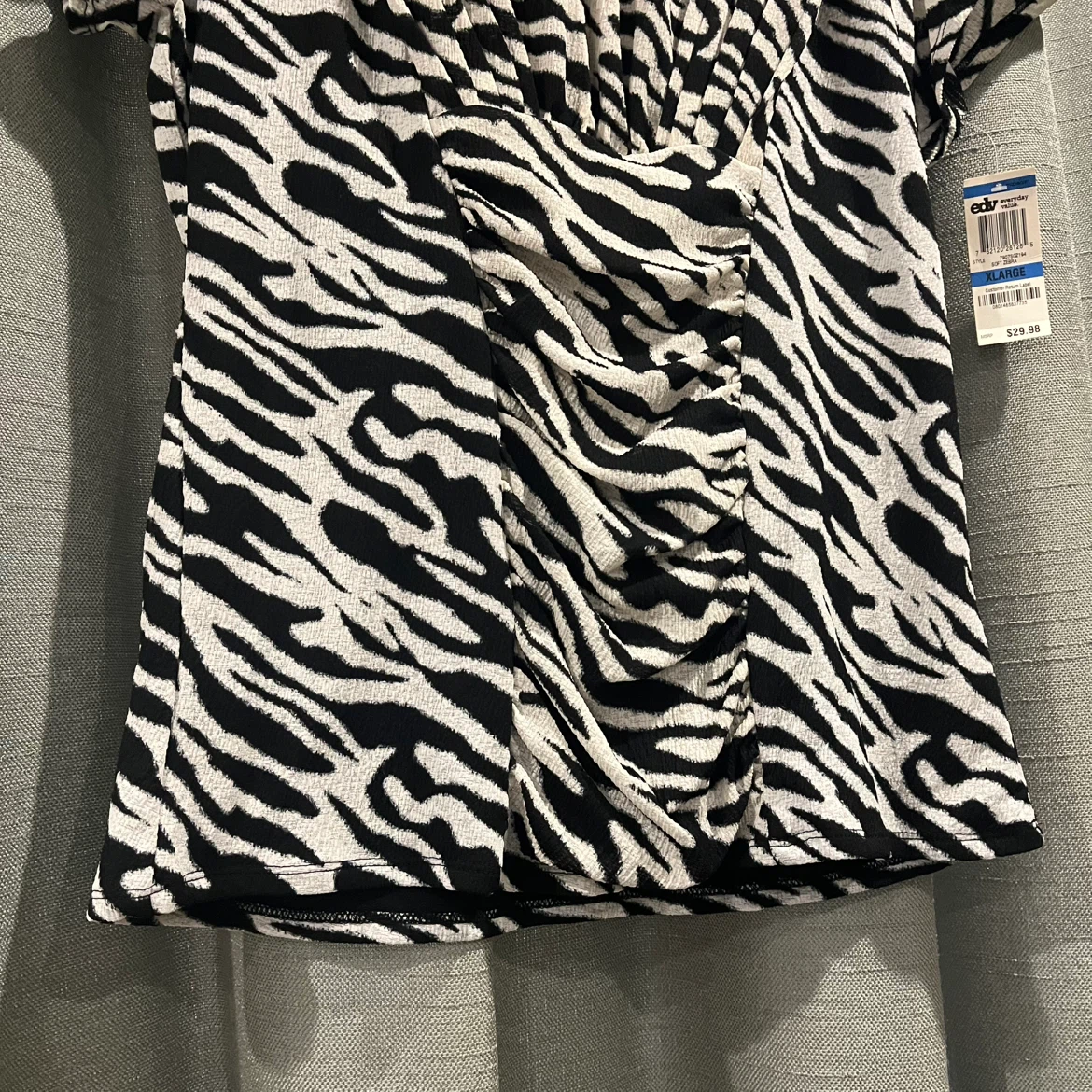 Alfani Zebra Print Top - photo 3