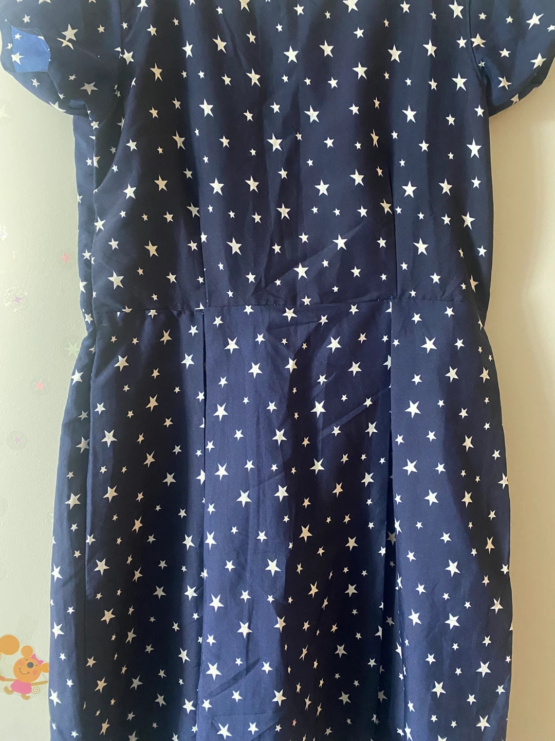 Navy blue star print dress - photo 2