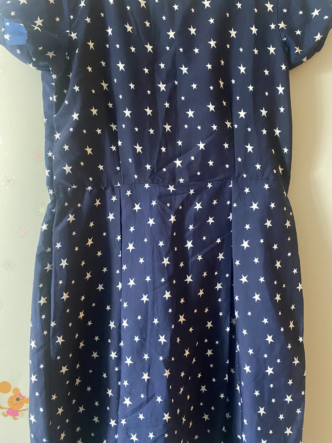 Navy blue star print dress - photo 3