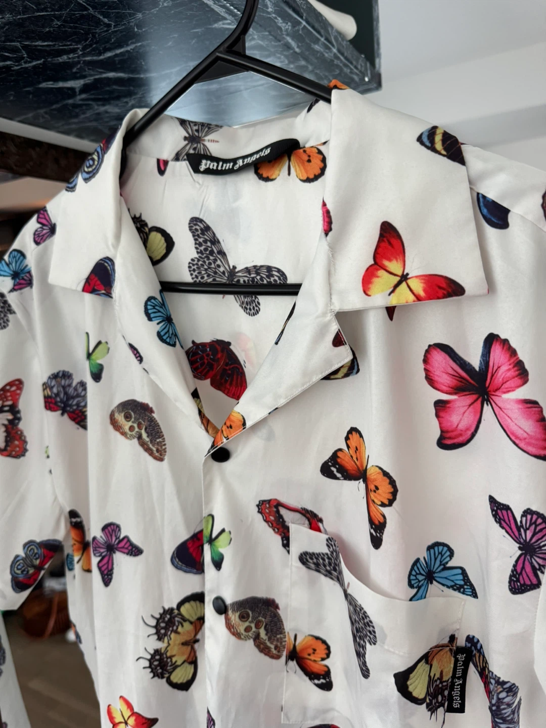 Palm Angels Butterfly Print Shirt