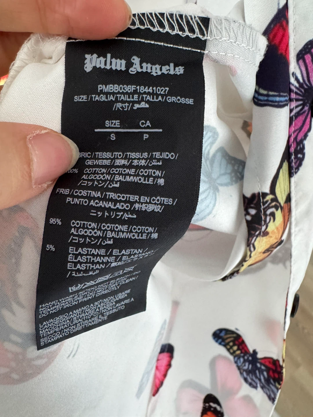 Palm Angels Butterfly Print Shirt - photo 2
