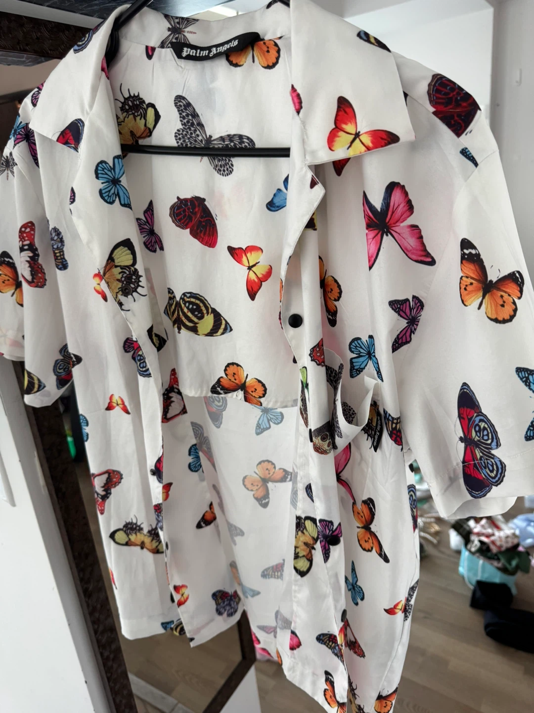 Palm Angels Butterfly Print Shirt - photo 4