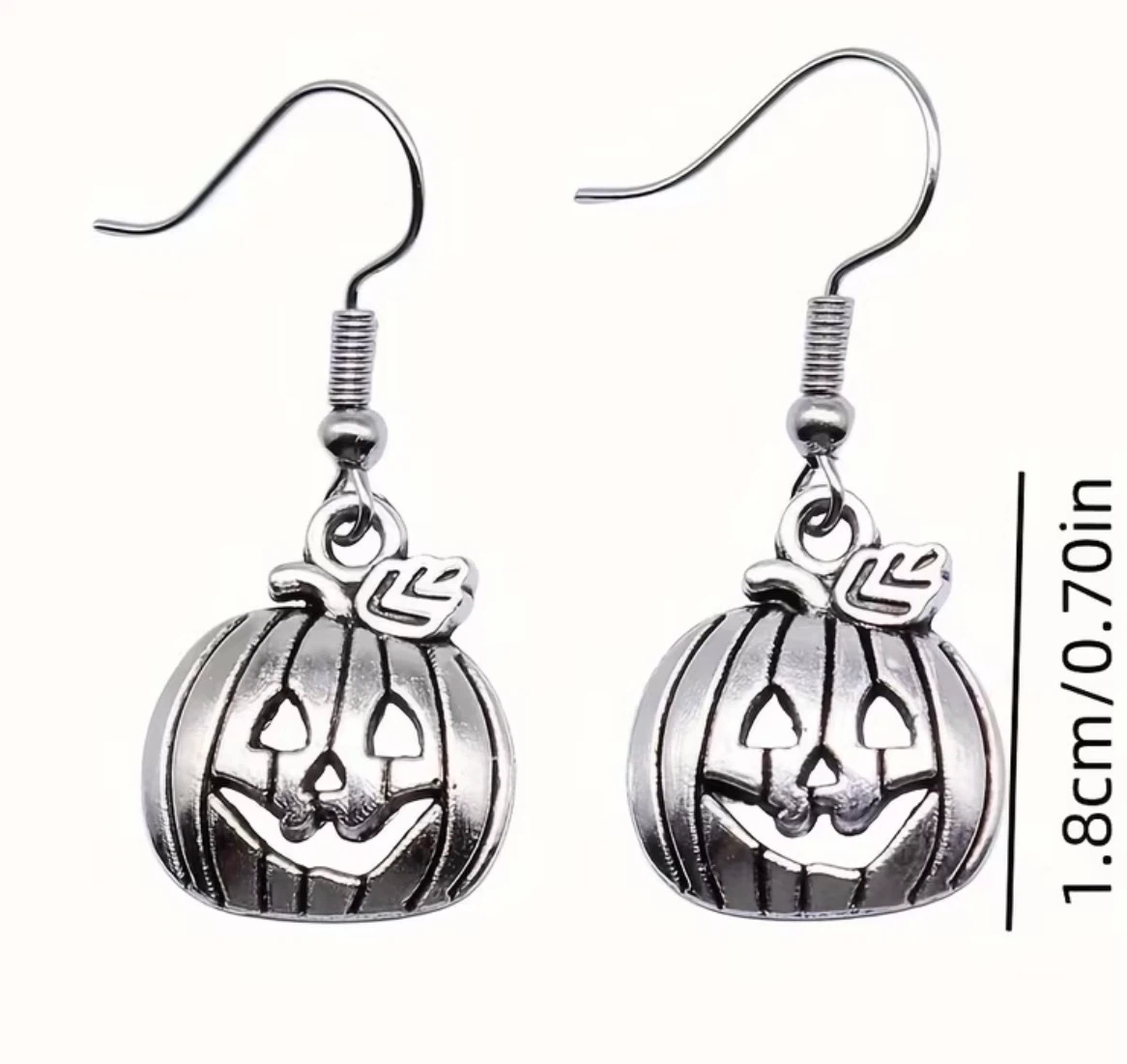 Halloween Pumpkin Drop Earrings - photo 2