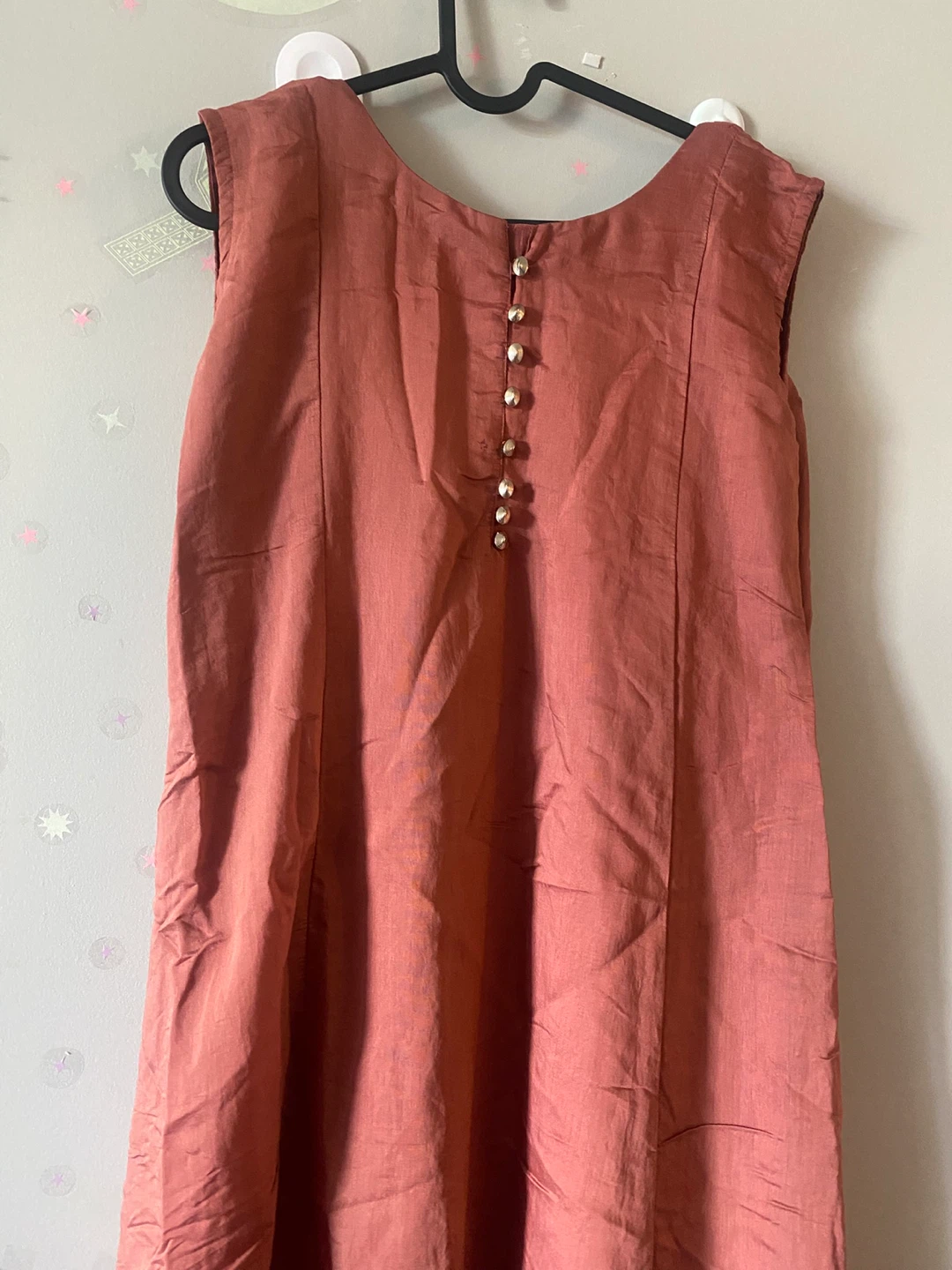 Rust-coloured Embroidered Kurti, Size XL - photo 2
