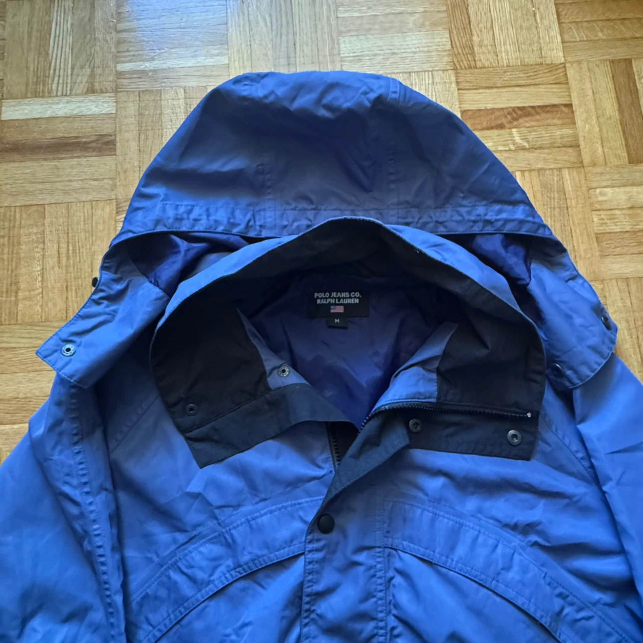 Polo Jeans Co. Ralph Lauren blue hooded jacket - photo 4