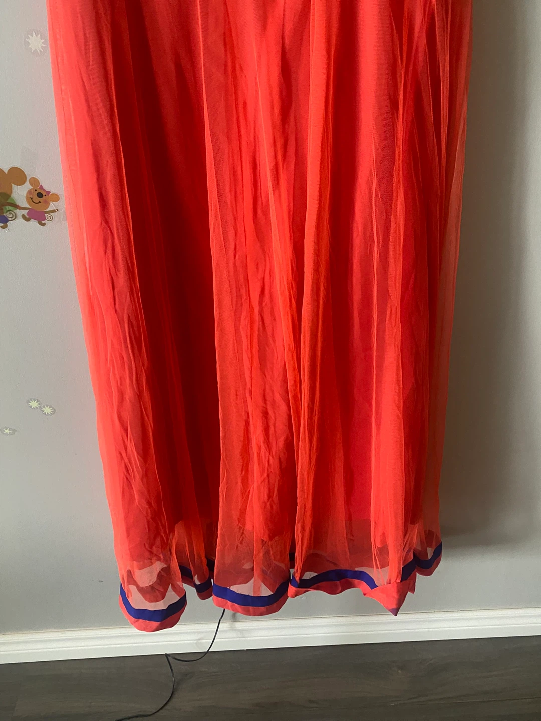 Orange Embroidered Kurti Dress - photo 3
