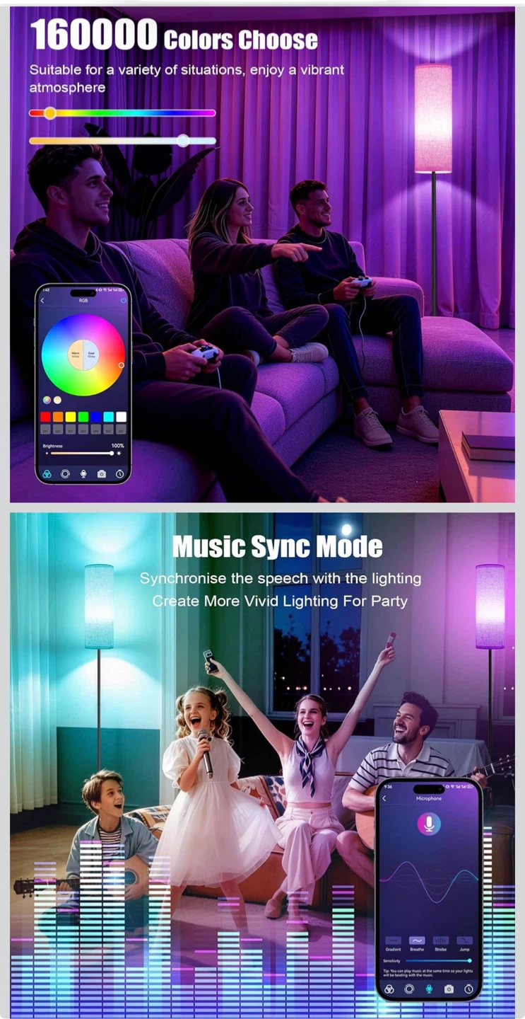 RGB LED Smart Floor Lamp - photo 2