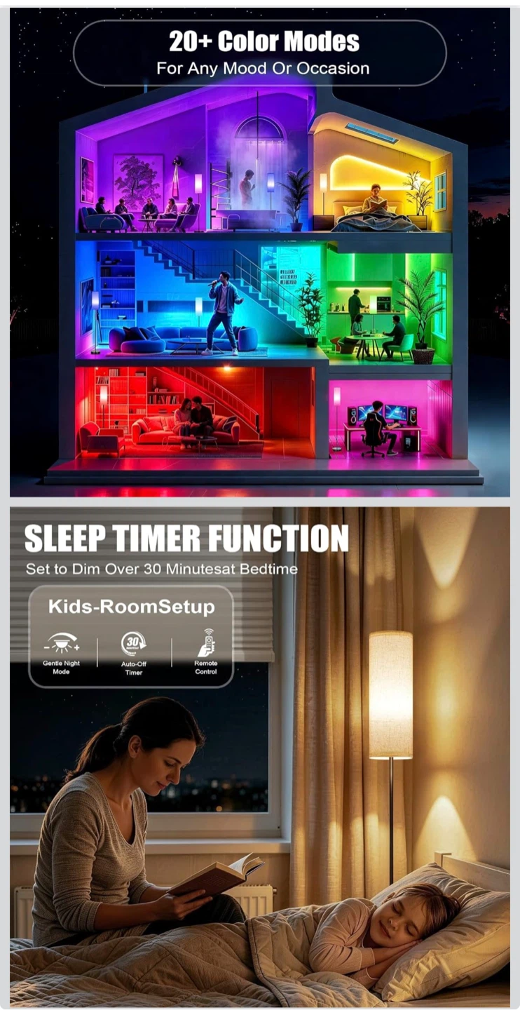 RGB LED Smart Floor Lamp - photo 3