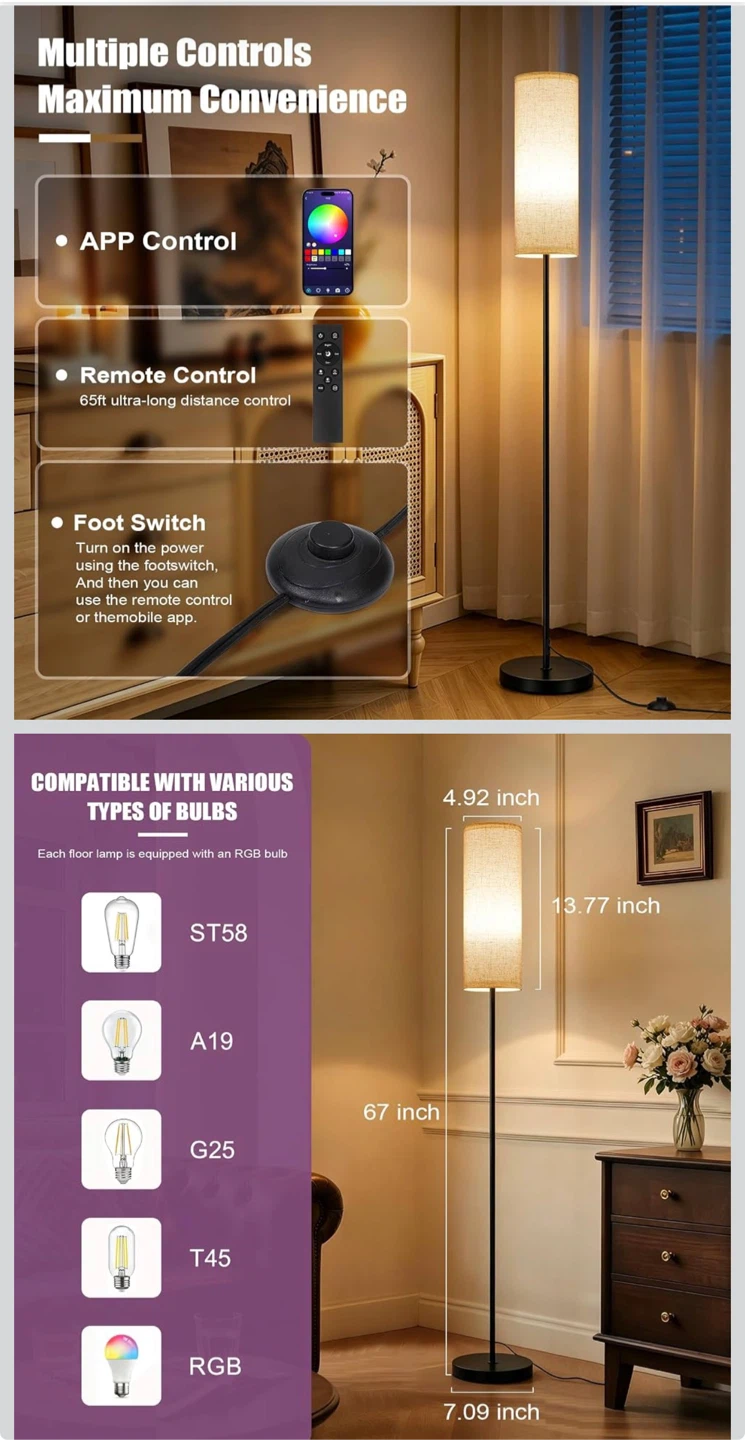 RGB LED Smart Floor Lamp - photo 4