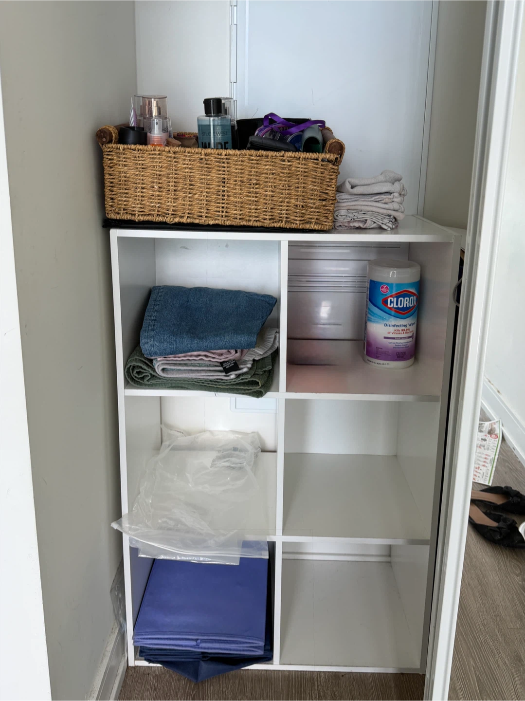 Ikea White Four-Cube Storage Organizer