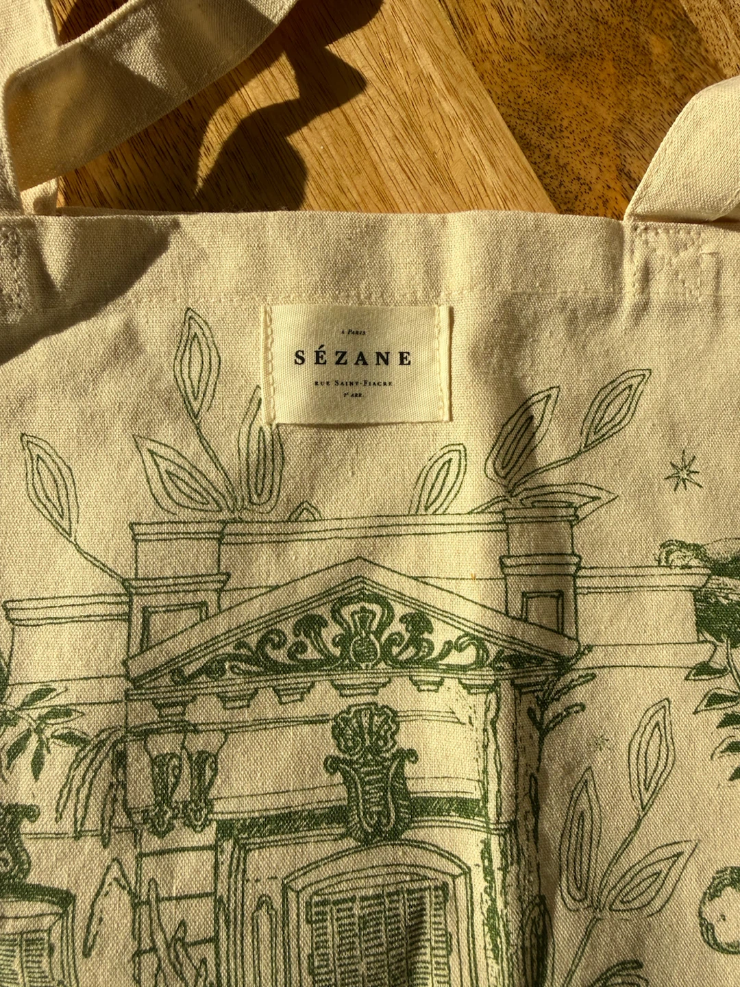 Sézane Canvas Tote Bag