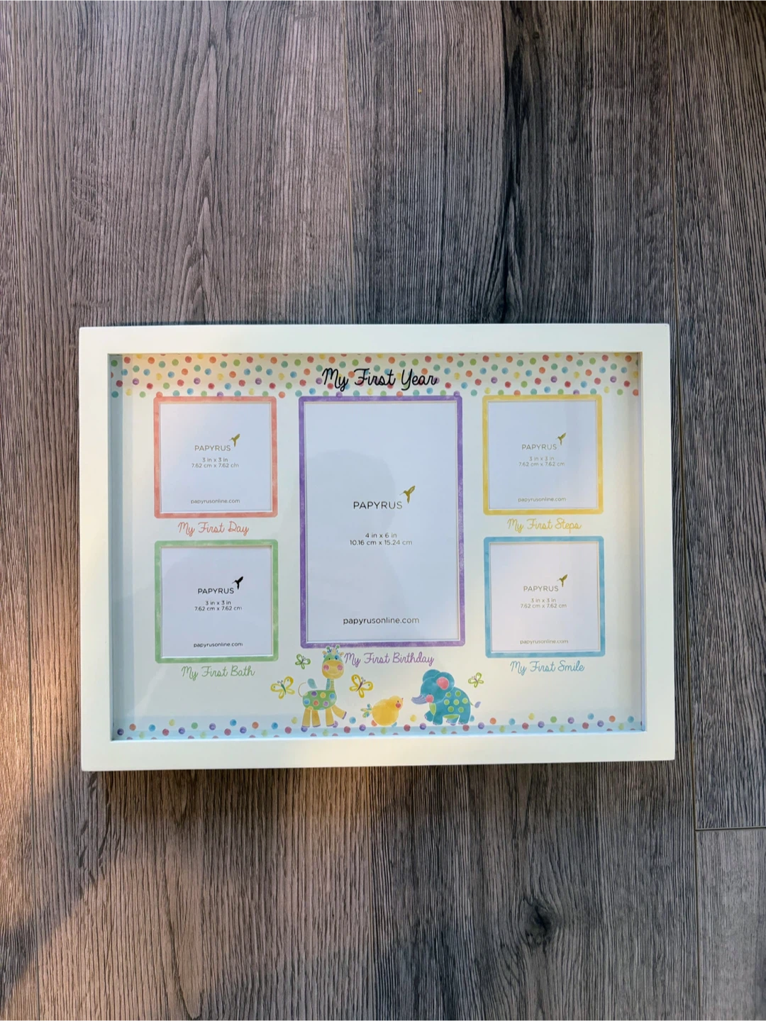 Papyrus My First Year Baby Photo Frame