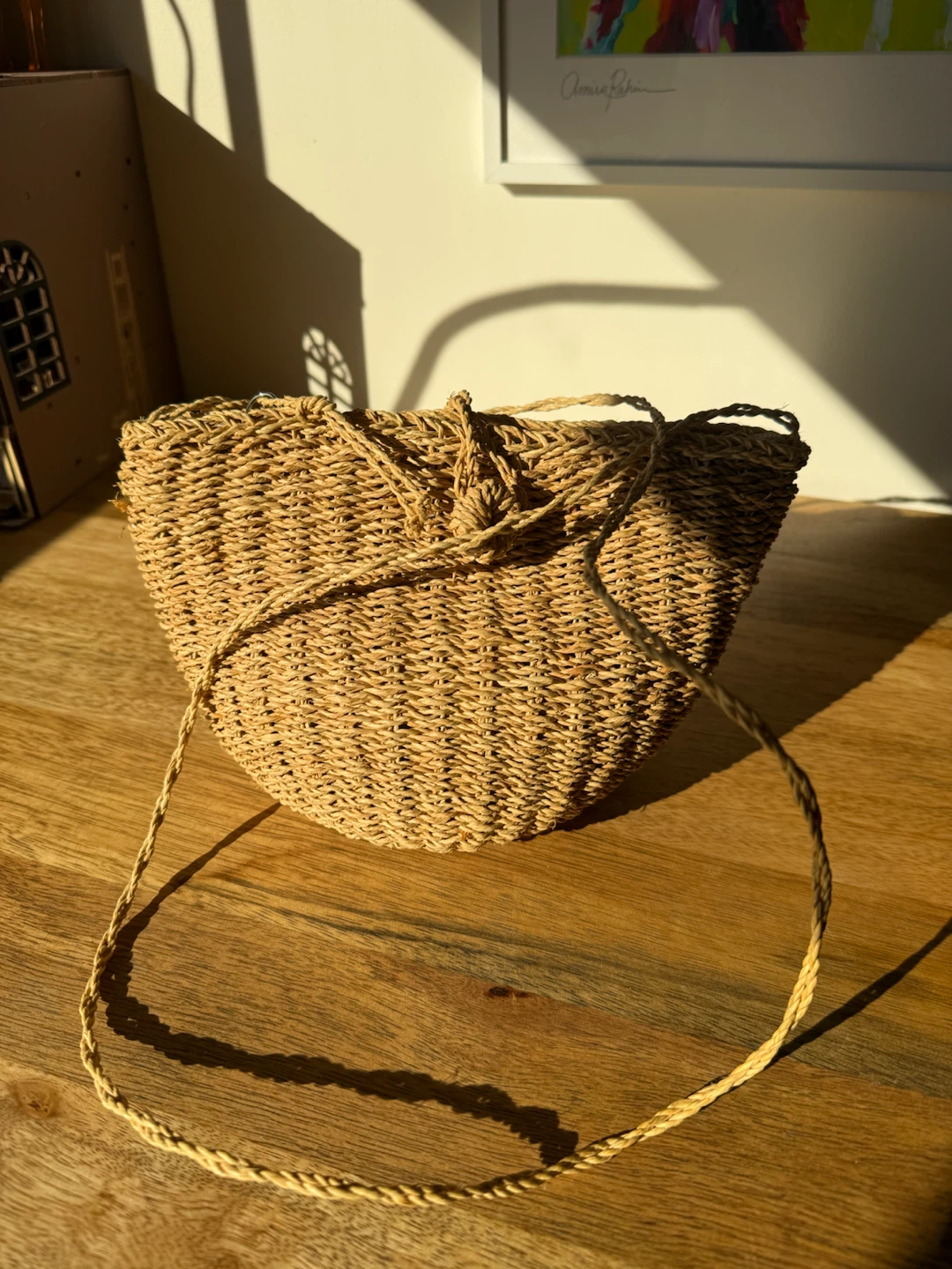 Pull&Bear Woven Straw Crossbody Bag - photo 2