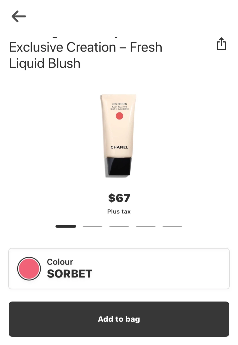 Chanel Les Beiges Healthy Glow Liquid Blush - Sorbet