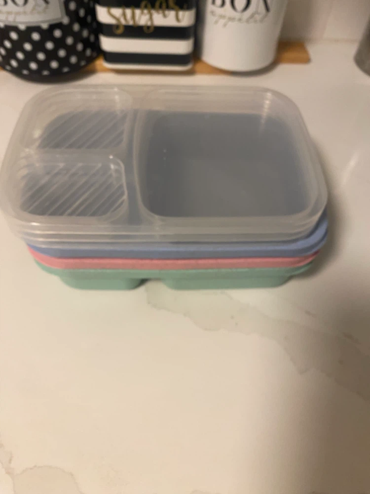 Set of 3 Divided Food Storage Containers - photo 4