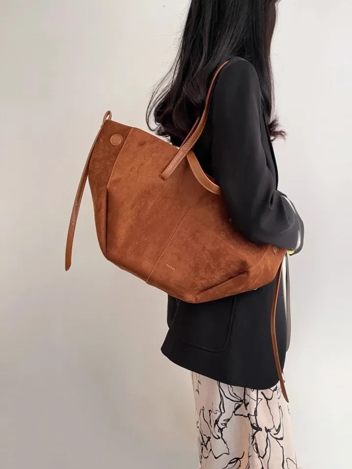 Polene Suede Large Tote Bag - photo 3