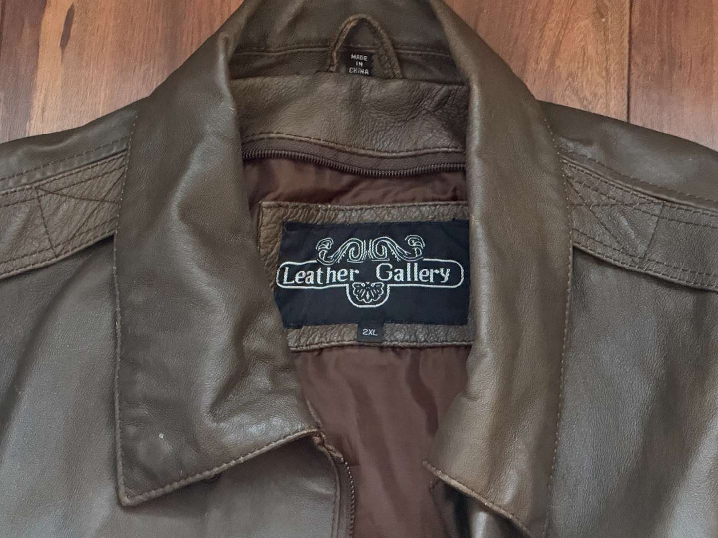 Genuine Vintage Leather Gallery Men's Bomber Jacket Dark Brown - photo 4
