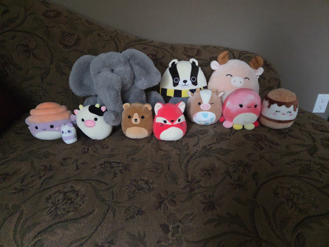 Assorted Squishmallows/Stuffed Animals