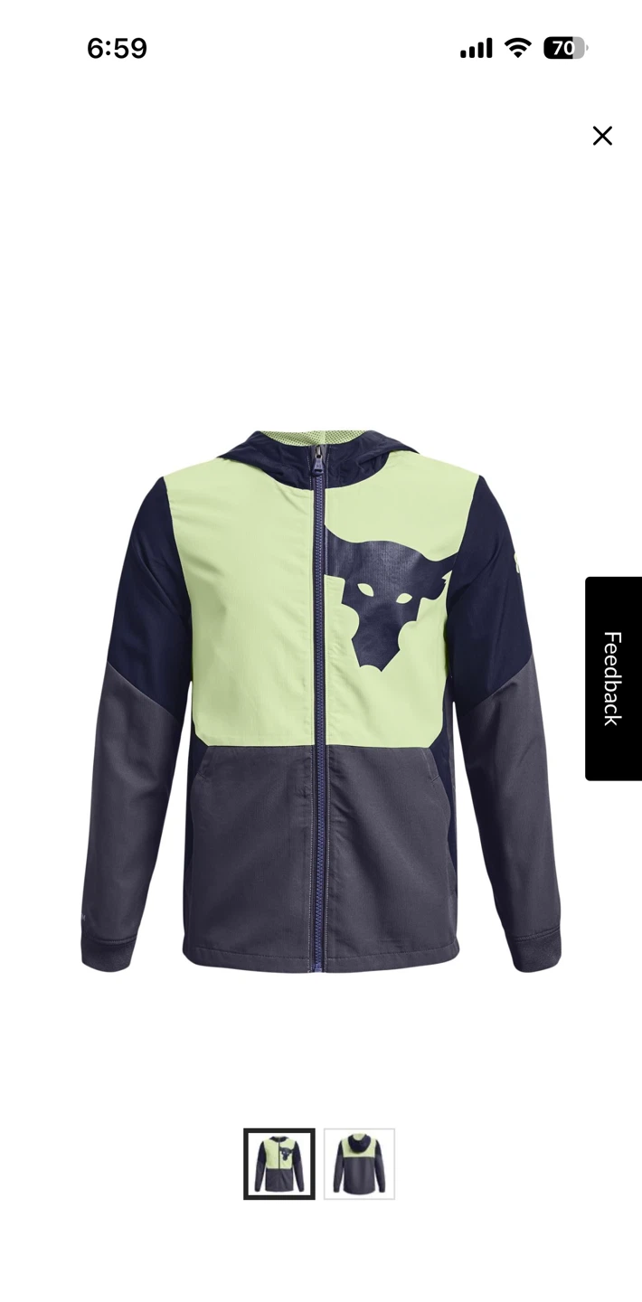 Under Armour Project Rock Youth Full-Zip Jacket - photo 4