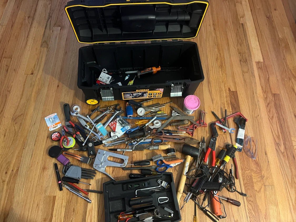 DeWalt Rolling Toolbox with Assorted Hand Tools #1