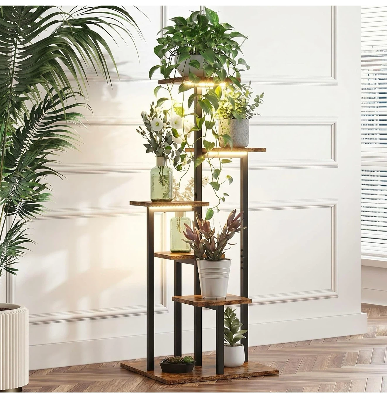5-Tier Plant Stand with LED Lights