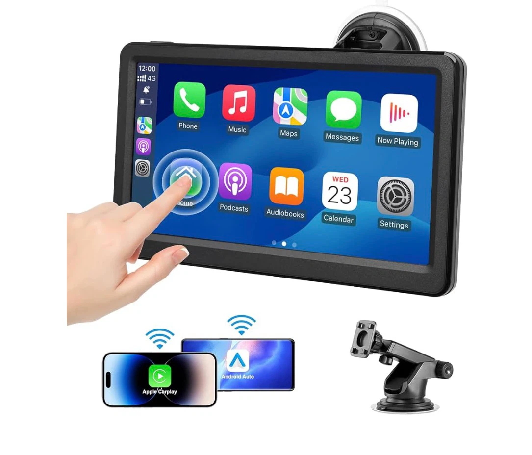 7 inch Wireless Carplay and Android Auto Display