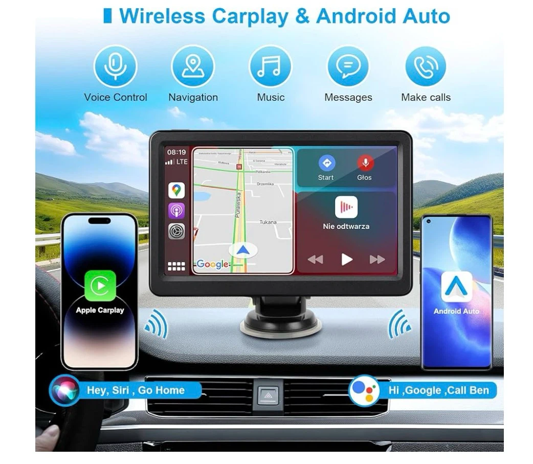 7 inch Wireless Carplay and Android Auto Display - photo 2