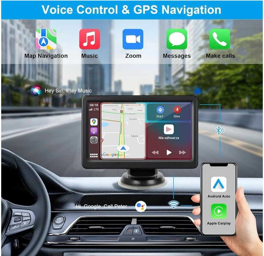 7 inch Wireless Carplay and Android Auto Display - photo 3