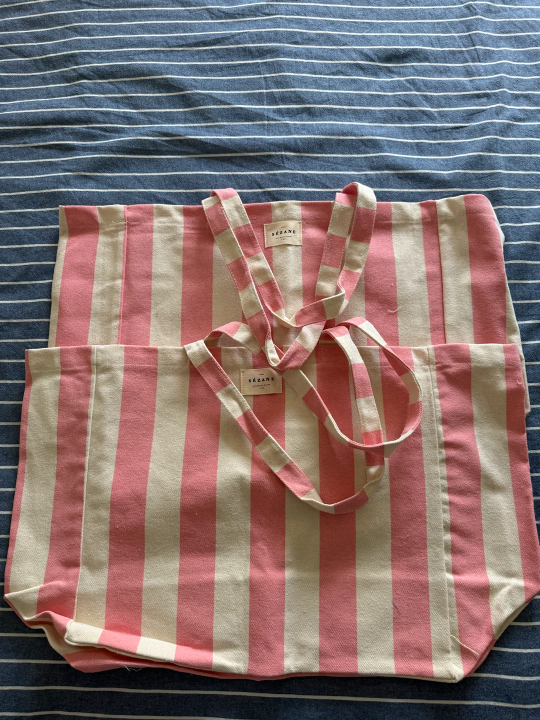 Sezane Striped Tote Bag - photo 2