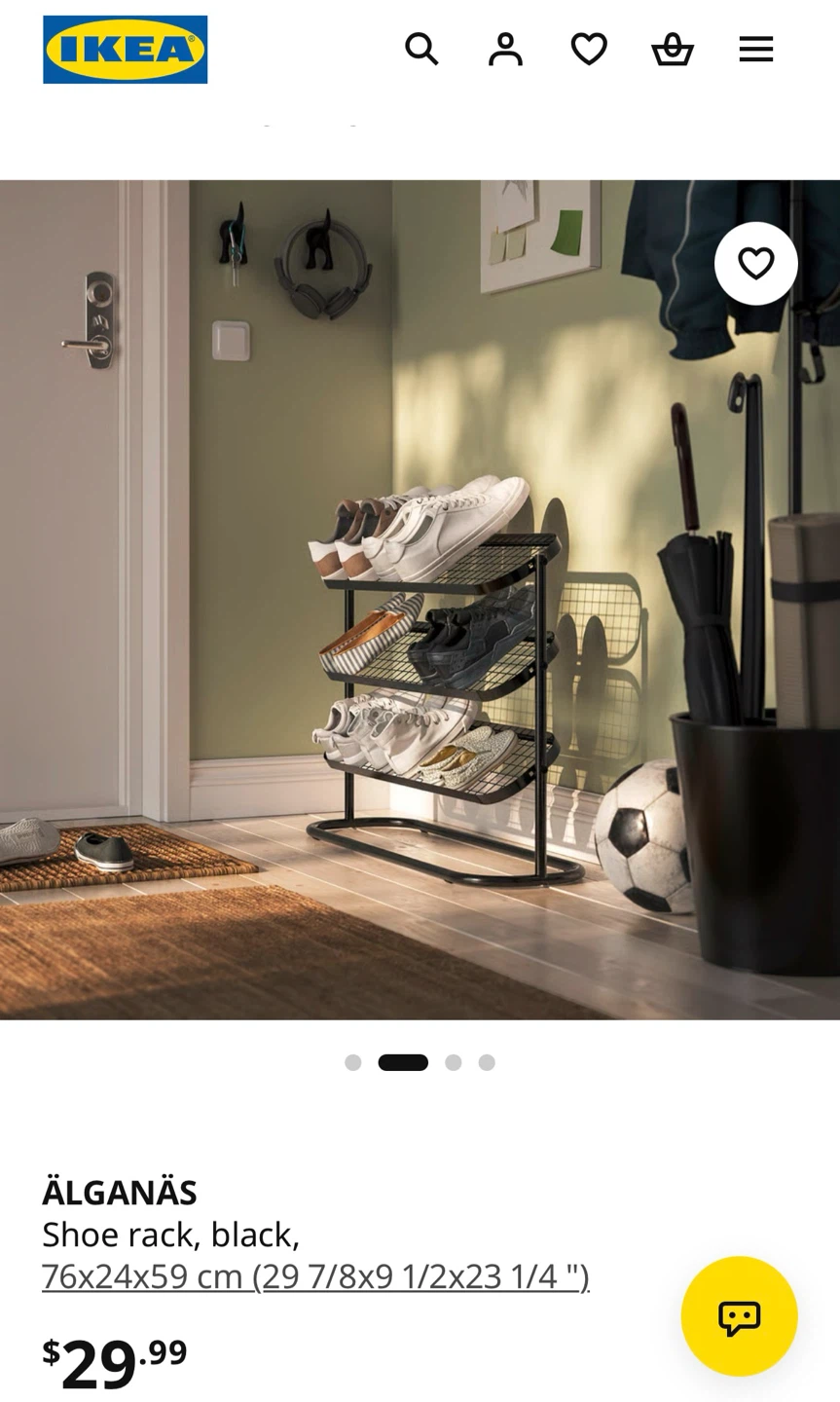IKEA ÄLGANÄS Shoe Rack - photo 2