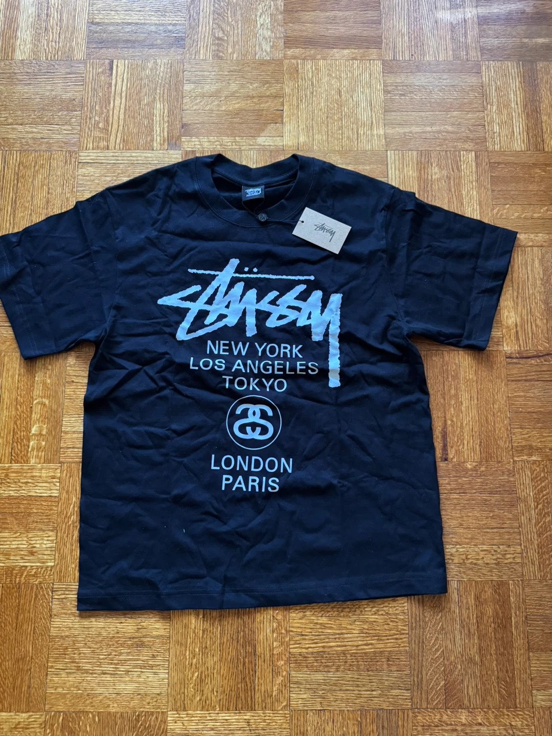 Stussy World Tour T-Shirt Black size S