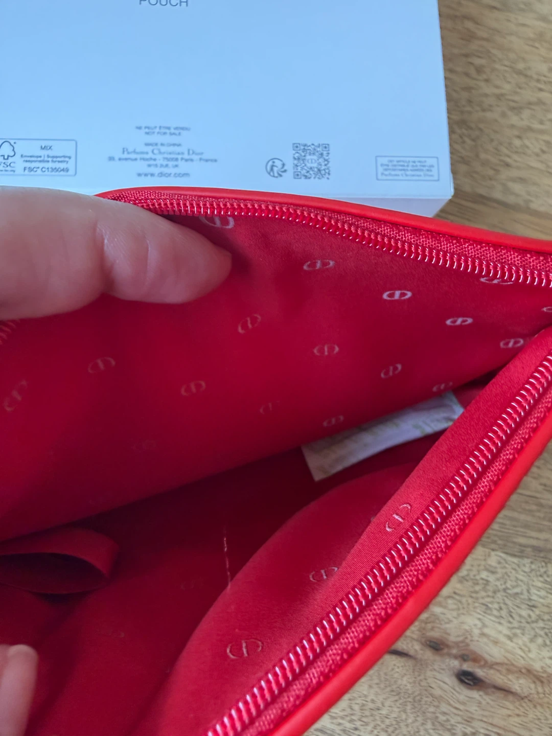 Dior Red Trousse Pouch - photo 3