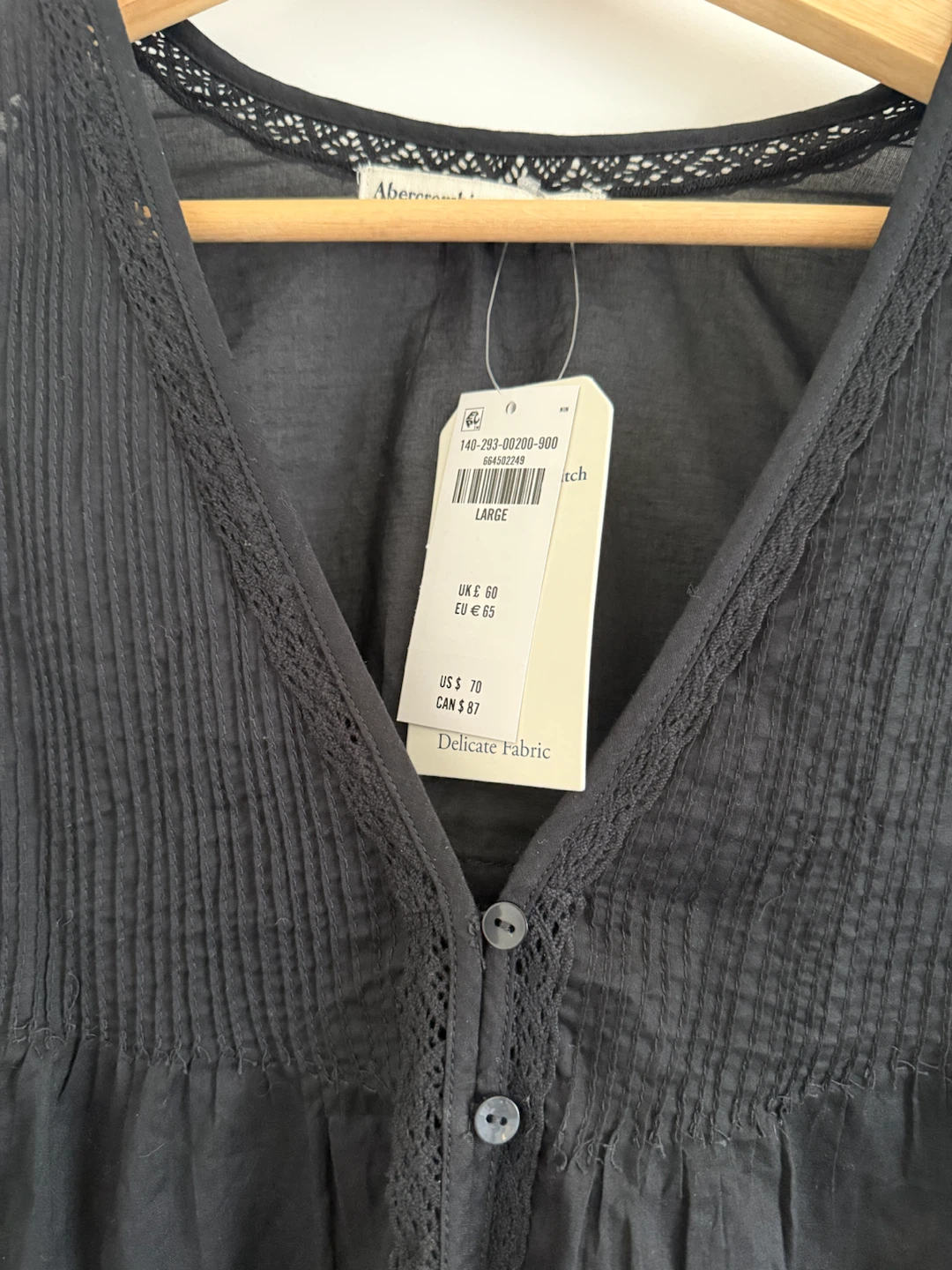 Abercrombie & Fitch Black Long Sleeve Top - photo 2