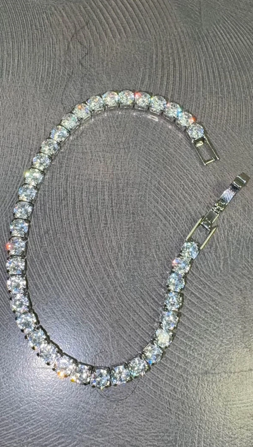 4.0 platinum white Tennis bracelet - 17cm