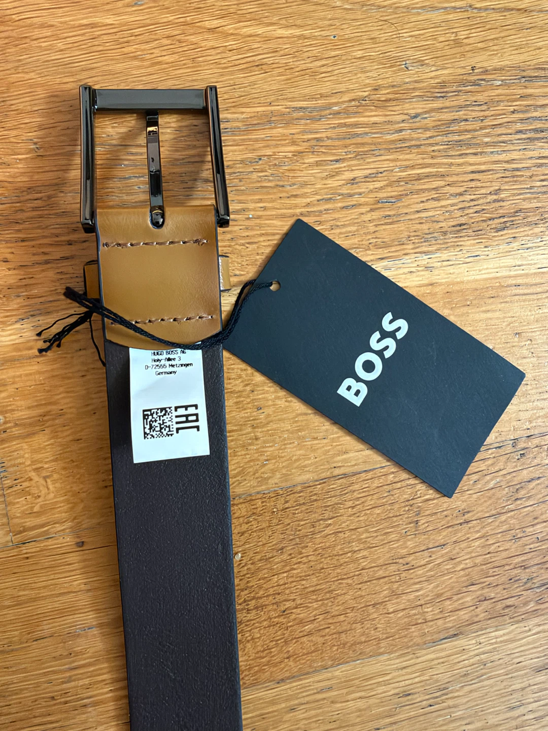 New BOSS Leather Business Belt - Size 36 - photo 2