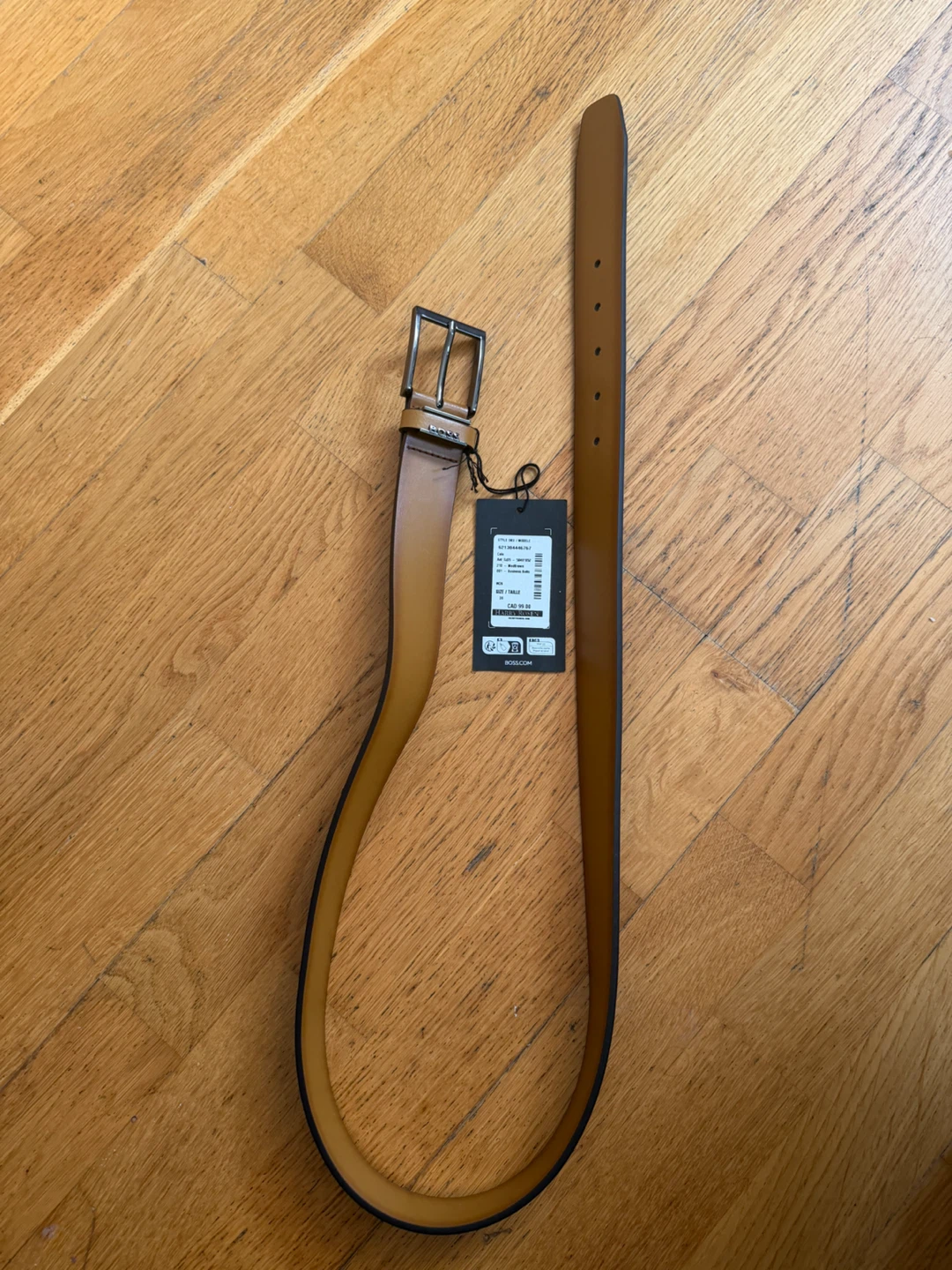 New BOSS Leather Business Belt - Size 36 - photo 3